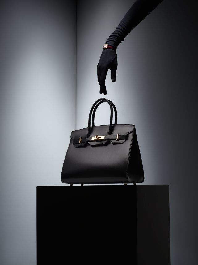 A designer handbag